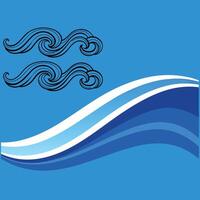 Modern Abstract Wave . vector