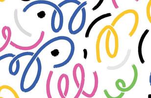 Hand drawn pencil lines and squiggles set. charcoal smears, striketrhoughs and swirls. Doodle style sketchy lines. Horizontal wavy strokes collection. vector