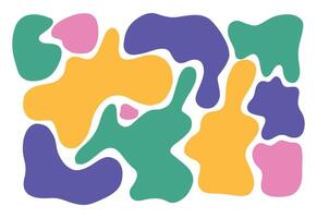 A fun and playful pattern with abstract shapes in bright colors. Perfect for creating designs for kids' products, and home decor vector