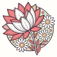 a mandala where each layer represents a different vector