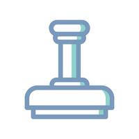 A simple icon that illustrates seal, stamp vector