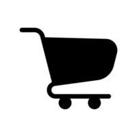 A simple icon that symbolizes shopping cart, empty vector