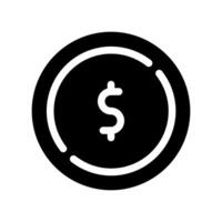 A simple icon that symbolizes coin, cent vector