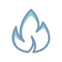 A simple icon that illustrates fire, flame vector
