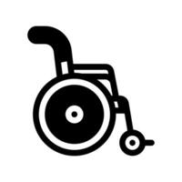 A simple icon that symbolizes wheelchair vector