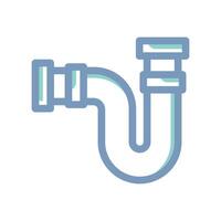 A simple icon that illustrates sewer pipe vector