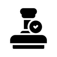 A simple icon that symbolizes whole tooth vector