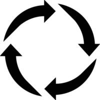 Environmental Conservation Symbol Featuring Circular Arrows vector