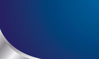 Blue background with gray curved metal in the corners vector