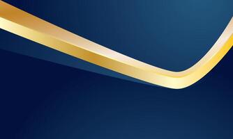 Gradient blue background with premium gold vector