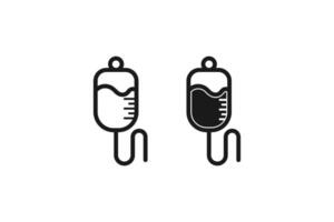 infusion icon line and flat design vector