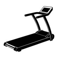 a black and white image of a treadmill. vector