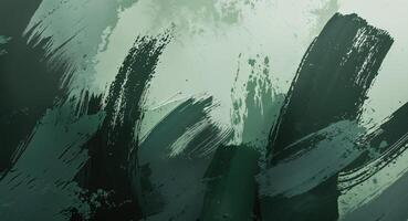 Abstract background with textured dark green and light green brushstrokes creating a unique visual effect. photo
