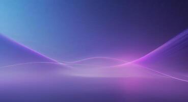 Futuristic Abstract Blue Purple Gradient Background with Diagonal Lines and Soft Ambient Lighting. photo
