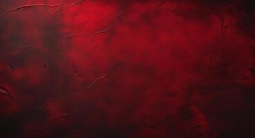 A red and black background with a dark red paint photo
