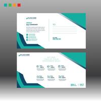 Postcard Design layout vector