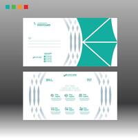 Postcard Design with tagline vector