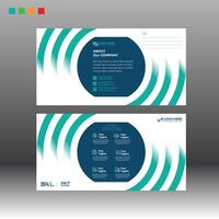 Postcard Design template for you vector