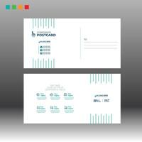 Postcard Design for invitation vector
