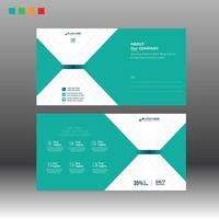 Postcard Design for corporate use vector