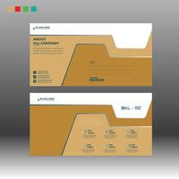 Postcard Design with brown and more color vector