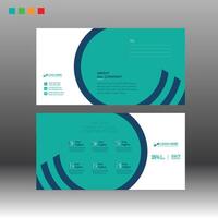 Cyan Postcard for any best use vector