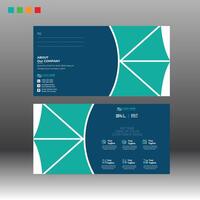Postcard Design with nicely setup vector