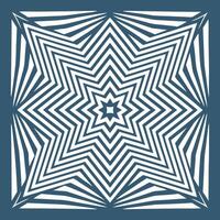 Abstract optical background with a star design illustration. vector