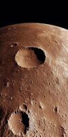 Cratered surface of a planet photo