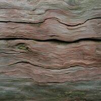 Close up of weathered tree bark with unique patterns and textures photo