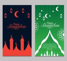Happy Ramadan social media story vector