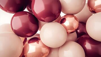 Elegant Arrangement of Spheres in Harmonious Hues for Sophisticated Visual Appeal photo
