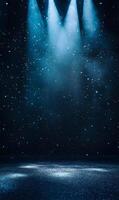 Abstract background with spotlights and falling particles perfect for design uses photo
