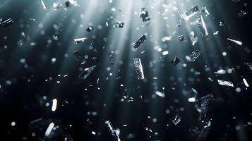 Celebratory Confetti Shower, A Mesmerizing Display of Light and Glittering Celebration photo