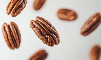 A close up of nuts, dynamic photo