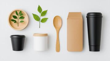 A collection of items including a spoon, a cup, a box, and a bowl photo