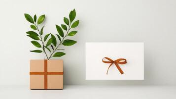 The card is addressed to someone and the box is a gift photo