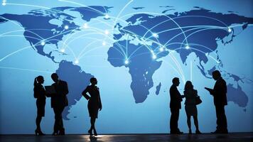 Global Business Network Communication and Collaboration photo