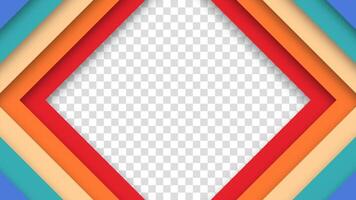 Abstract funky 1970s 1980s 1960s background with rhombus shapes and vibrant retro colors. Realistic futuristic retro style, great for vintage projects. vector