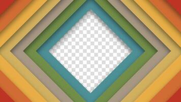 Abstract funky 1970s 1980s 1960s background featuring rhombus shapes and retro colors. Realistic futuristic retro style, ideal for vintage themes. vector