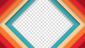 Abstract background with rhombus shapes and 1970s 1980s 1960s retro colors. Futuristic retro style, perfect for vintage or modern designs. vector