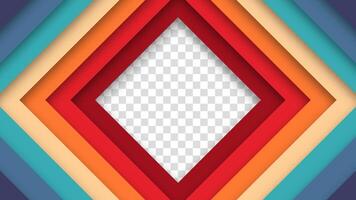 Funky 1970s 1980s 1960s design featuring rhombus elements and retro colors. Futuristic retro style background, perfect for creative use. vector