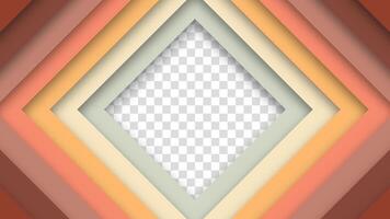 Rhombus elements and retro colors in a funky 1970s 1980s 1960s inspired abstract background. Futuristic retro style, perfect for creative use. vector