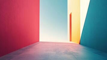 Colorful abstract background with bright light and shadow photo