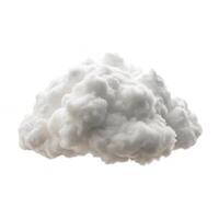 A Fluffy White Cloud Isolated on a White Background a Stunning of a Cumulus Cloud photo