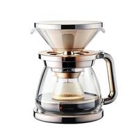 Elegant Rose Gold and Glass Automatic Pour Over Coffee Maker Brewer photo