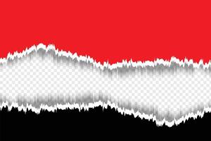 Red and Black Torn Paper Background vector