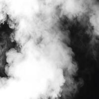 Abstract of white smoke billowing against a dark background, creating a dramatic and ethereal atmosphere with shades of gray and white photo