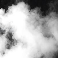 Abstract of white smoke billowing against a dark background a hazy atmospheric effect perfect for design and backgrounds photo