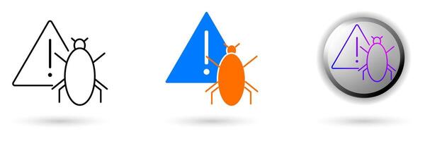 Modern malware icon collection with minimalist and futuristic concept. Ideal for technology websites, cybersecurity applications, IT branding and cybersecurity projects. vector